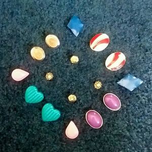 8 pairs vintage earrings